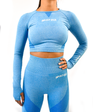 Load image into Gallery viewer, UPFITCLO SEAMLESS SET TOP BLUE
