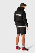Load image into Gallery viewer, UPFITCLO. MEN RAGLAN ZIPPED HOODIE BLACK