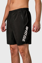Load image into Gallery viewer, UPFITCLO. SHORTS BLACK WHITE LOGO