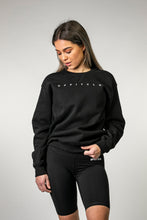 Load image into Gallery viewer, UP FIT CLO. Ladies Oversized Crewneck Black