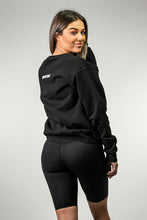 Load image into Gallery viewer, UP FIT CLO. Ladies Oversized Crewneck Black