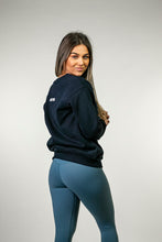 Load image into Gallery viewer, UP FIT CLO. Ladies Oversized Crewneck Blue