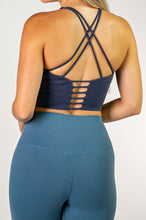 Load image into Gallery viewer, UPFITCLO LADIES SPORTS BRA BLUE
