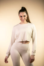 Load image into Gallery viewer, UP FIT CLO. Ladies Long Sleeve Shirt Off White