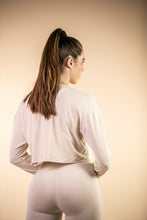 Load image into Gallery viewer, UP FIT CLO. Ladies Long Sleeve Shirt Off White