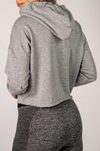 Load image into Gallery viewer, UPFITCLO LADIES OVERSIZED CROPPED HOODIE GREY