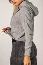 Load image into Gallery viewer, UPFITCLO LADIES OVERSIZED CROPPED HOODIE GREY