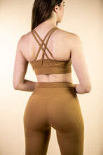 Load image into Gallery viewer, UP FIT CLO. Ladies Sports Bra Apricot