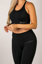 Load image into Gallery viewer, UPFITCLO LADIES SPORTS BRA BLACK 2.0