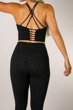 Load image into Gallery viewer, UPFITCLO LADIES SPORTS BRA BLACK 2.0