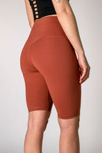 Load image into Gallery viewer, UP FIT CLO. Biker Leggings Terracotta Red