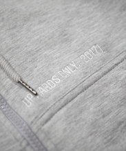 Load image into Gallery viewer, UPFITCLO GREY ZIPPED HOODIE UNISEX