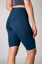Load image into Gallery viewer, UP FIT CLO. Biker Leggings Navy Blue
